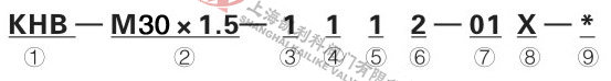 KHB高壓球閥型號(hào)說(shuō)明
